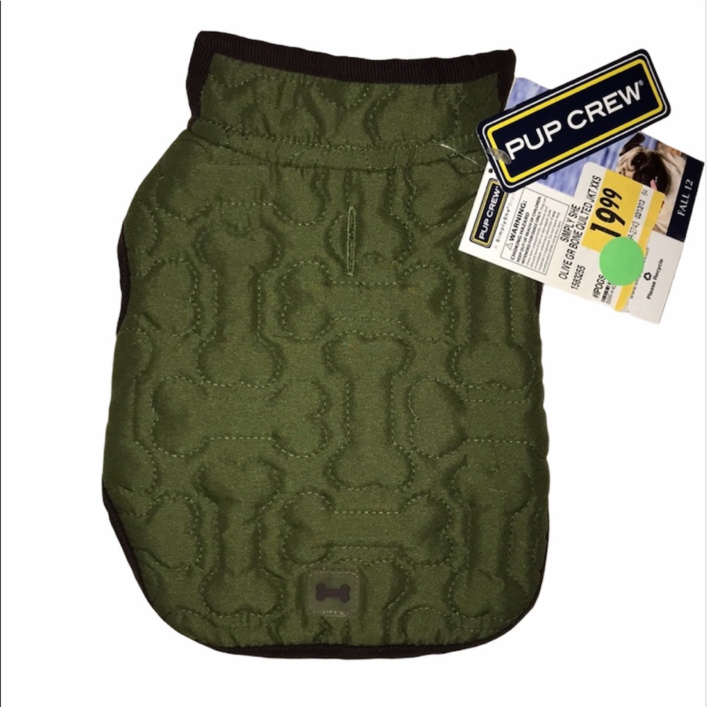 Dog Pet Animal Jacket Coat Vest Green or Blue